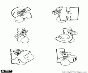 Colora Lettere G a R e il Topolino