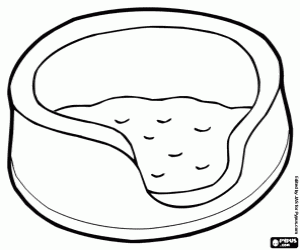 Colora Il letto per il piccolo gatto