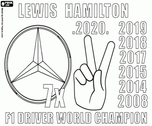 Colora Lewis Hamilton, campione di F1 x7