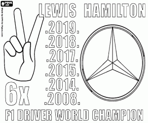 Colora Lewis Hamilton, campione del mondo x6