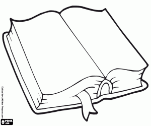 Colora Un libro aperto per la scuola