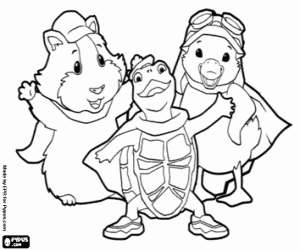Colora Linny, Tuck e Ming Ming, Wonder Pets