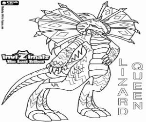 Colora Lizard Queen,Invizimals Le Tribù Scomparse