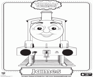 Colora La locomotiva James