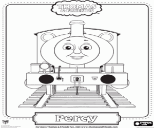 Colora Locomotiva Percy, amico di Thomas