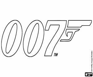 Colora Logo di 007 James Bond