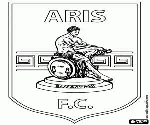 Colora Logo di Aris Thessaloniki FC
