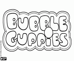 Colora Logo di Bubble Guppies