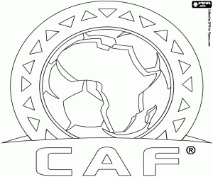Colora Logo CAF, calcio in Africa