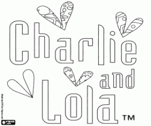 Colora Logo di Charlie and Lola