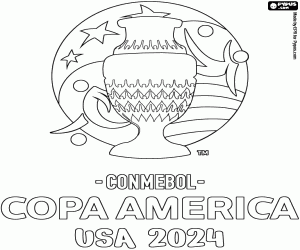 Colora Logo della Copa America USA 2024