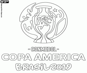 Colora Logo della Coppa America Brasile 2019