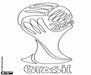 Colora Logo di Coppa del Mondo FIFA Brasile 2014