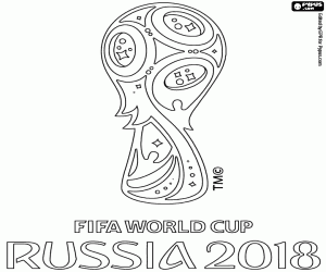 Colora Logo della Coppa del Mondo FIFA Russia 2018