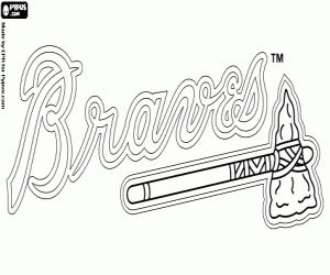Colora Logo de Atlanta Braves