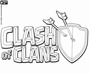 Colora Logo de Clash of Clans
