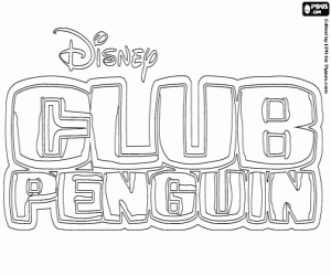 Colora Logo de Club Penguin