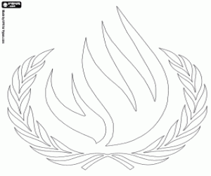 Colora Logo de Commissario dei Diritti Umani, ONU