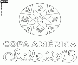 Colora Logo de Copa America Cile 2015