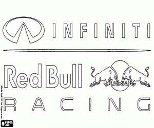 Colora Logo de Infiniti Red Bull Racing