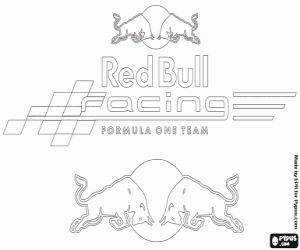 Colora Logo de Red Bull Racing