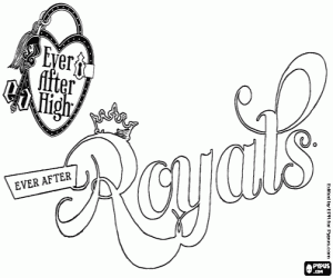 Colora Logo de Royals, Ever After High