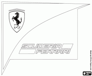 Colora Logo de Scuderia Ferrari
