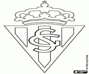 Colora Logo de Sporting de Gijón
