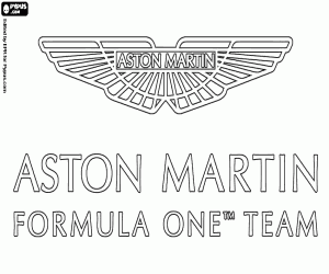 Colora Logo dell'Aston Martin Formula 1 Team