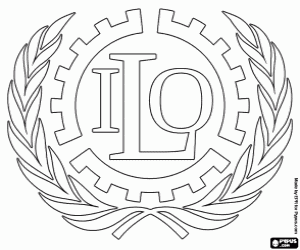 Colora Il logo dell'ILO