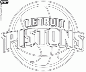 Colora Logo di Detroit Pistons