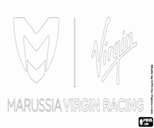 Colora Logo di Marussia Virgin Racing