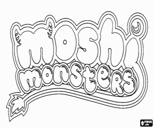 Colora Logo di Moshi Monsters