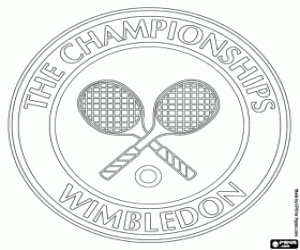 Colora Logo dil torneo di Wimbledon