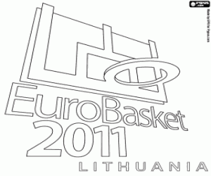 Colora Logo di EuroBasket 2011 in Lituania