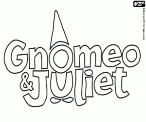 Colora Logo di Gnomeo e Giulietta