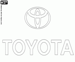 Colora Logo della marca Toyota