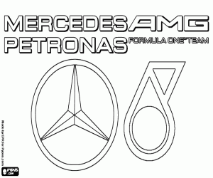 Colora Logo della Mercedes AMG Petronas