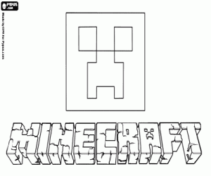 Colora Logo di Minecraft e un Creeper