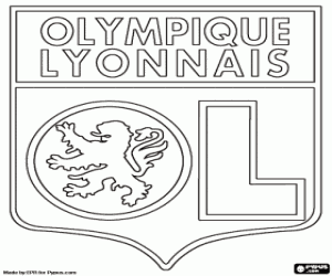 Colora Logo di Olympique Lione