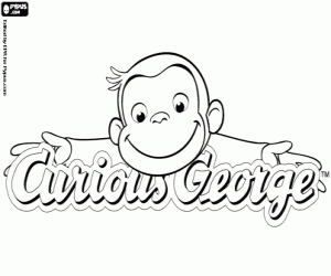 Colora Logo originale della CuriousGeorge in inglese