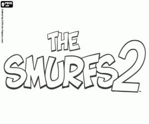 Colora Logo originale di TheSmurfs 2