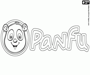 Colora Logo di Panfu con il panda