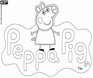 Colora Logo Peppa Pig