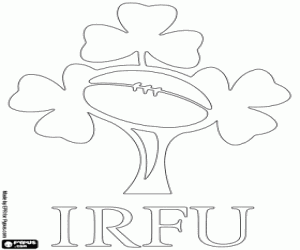 Colora Logo della squadra di rugby dell'Irlanda