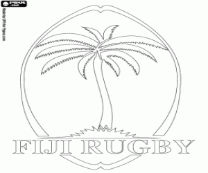Colora Logo della squadra di rugby delle Fiji