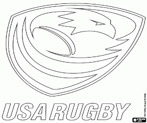 Colora Logo della squadra di rugby USA