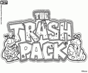 Colora Logo di The Trash Pack