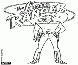 Colora Lone Ranger con il logo