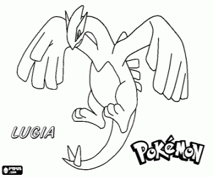 Colora Lugia, un Pokémon